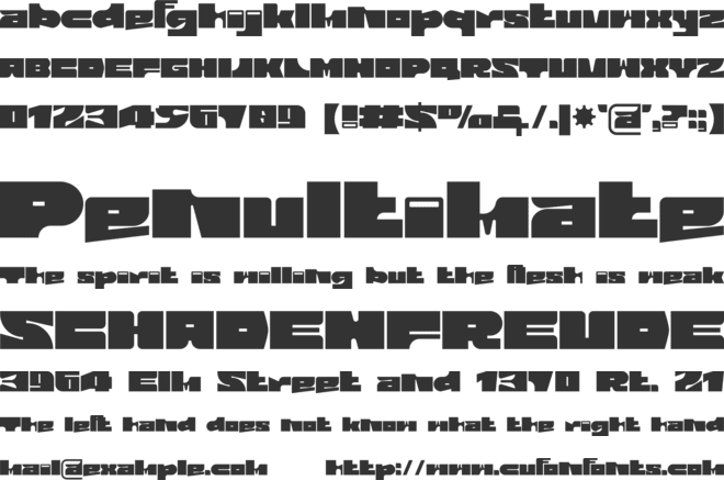 Mardo font preview
