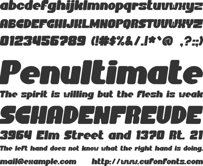 Pindow font preview