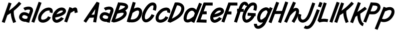 Kalcer font download