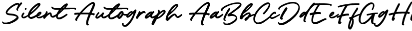 Silent Autograph font download