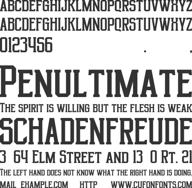 Singha Prestige font preview