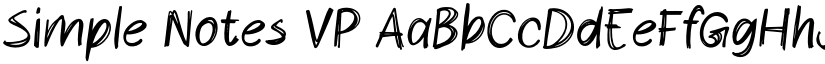 Simple Notes VP font download