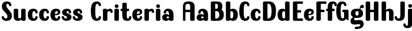 Success Criteria font download