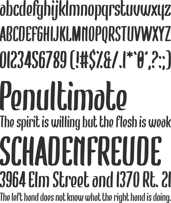 Bumblebear font preview