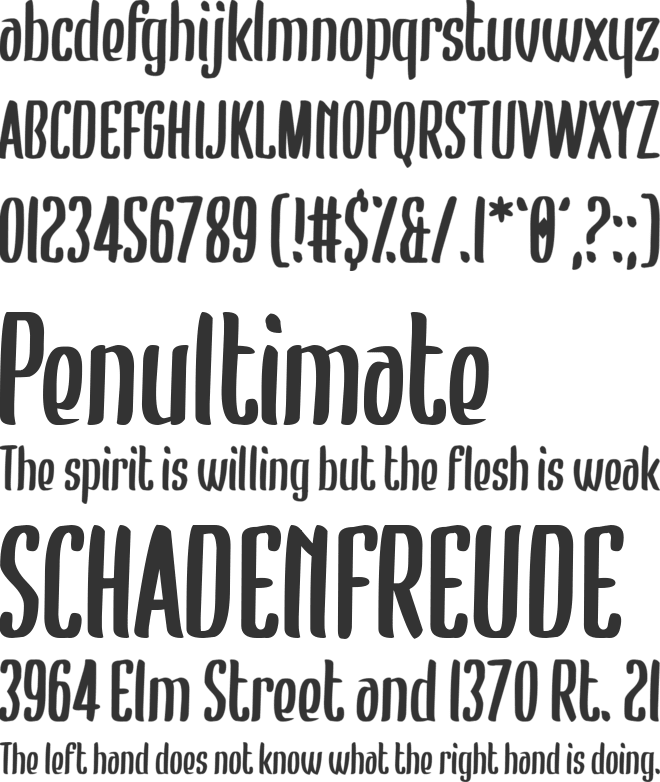 Bumblebear font preview
