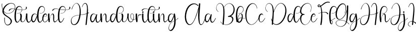 Student Handwriting font