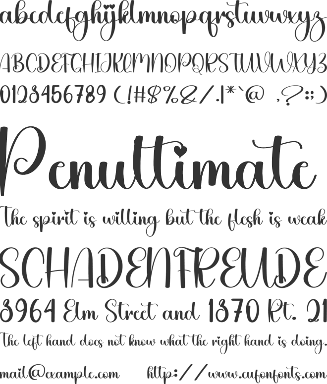 Creative Summer font preview