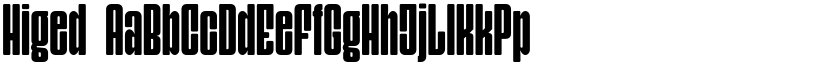 Higed font download
