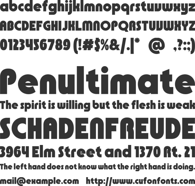 Funkora font preview