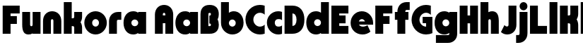 Funkora font