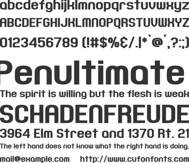 Joyful Theatre font preview