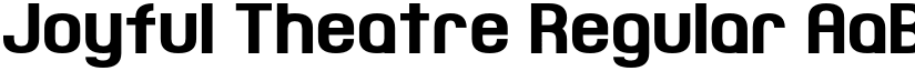 Joyful Theatre Regular font