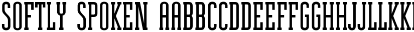 Softly Spoken font download