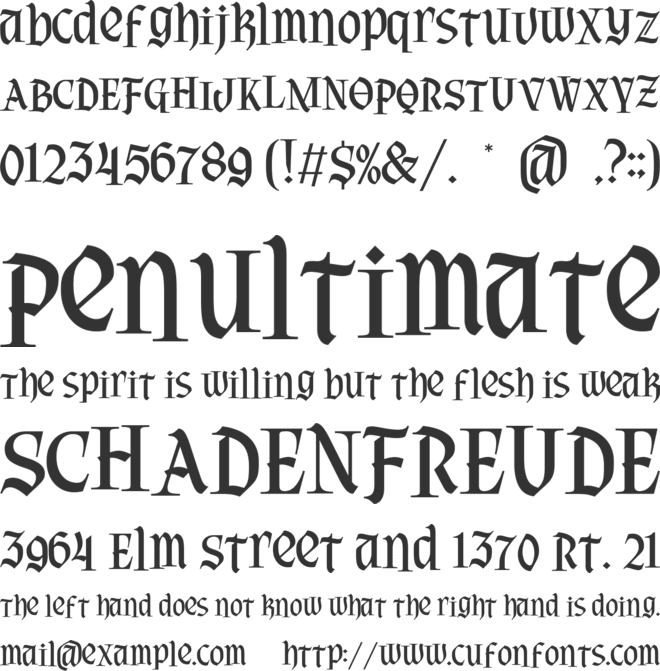 Chiron Rothen font preview