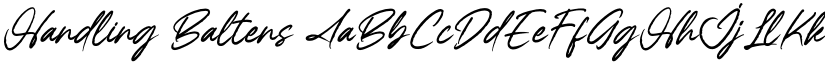 Handling Baltens font download