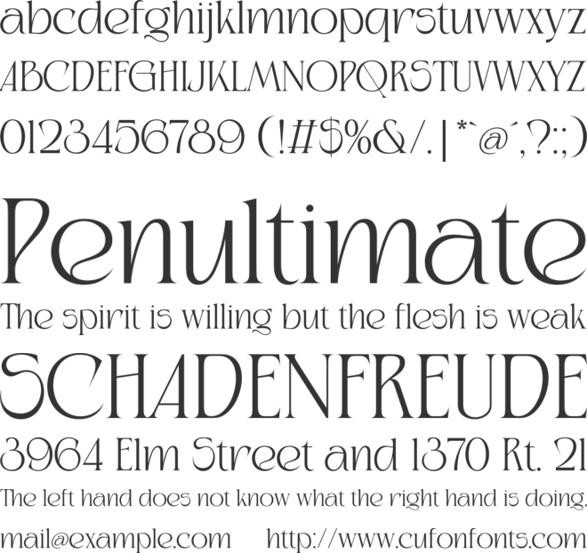 Kaviera font preview