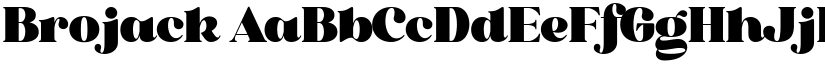 Brojack font