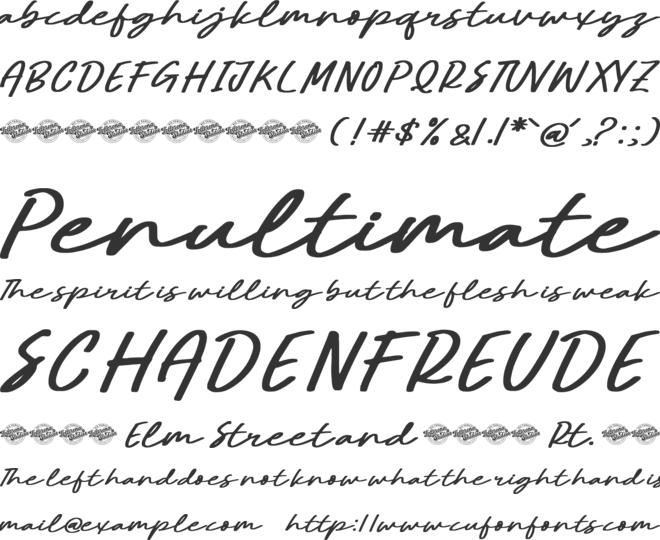 Moments Simple Journaling font preview