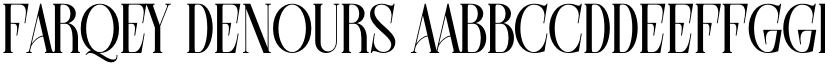 Farqey Denours font download