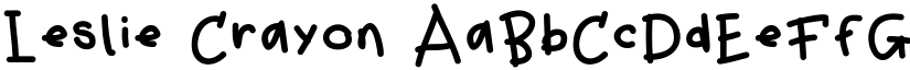 Leslie Crayon font
