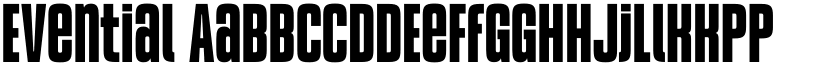 Evential font