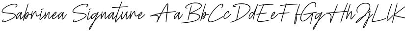 Sabrinea Signature font