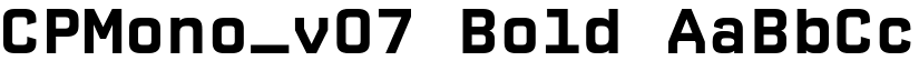 CPMono_v07 Bold font
