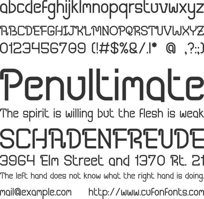 Abcesia font preview