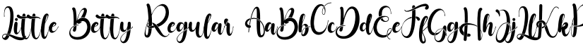 Little Betty Regular font