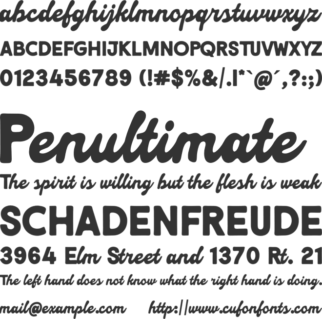 Grande Magical font preview