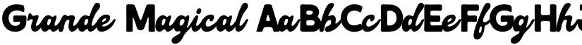 Grande Magical font download