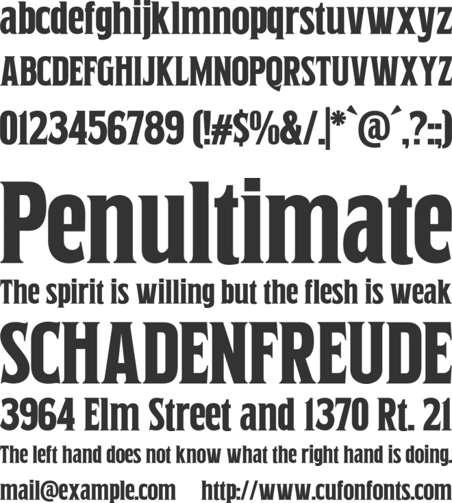 Southfolk font preview
