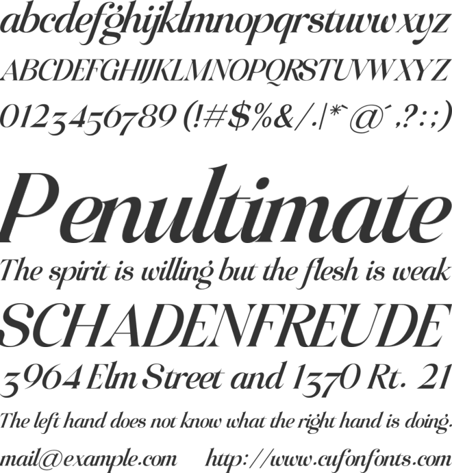 Raillouise font preview