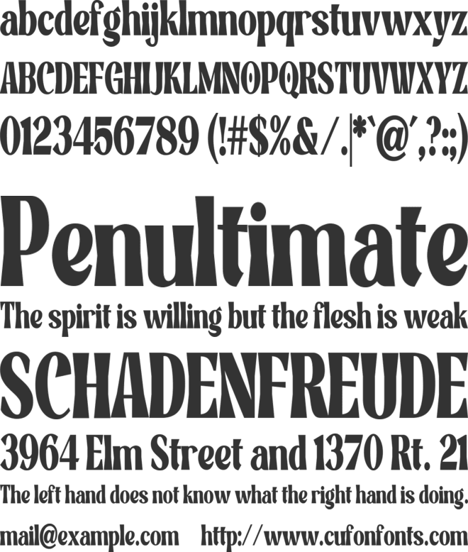 Aphilles font preview