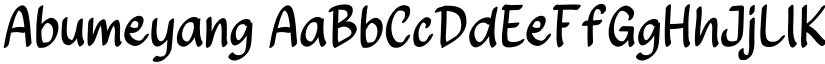 Abumeyang font