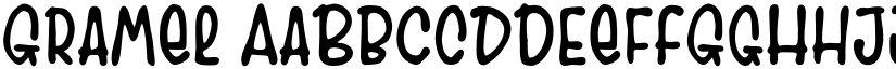 Gramel font