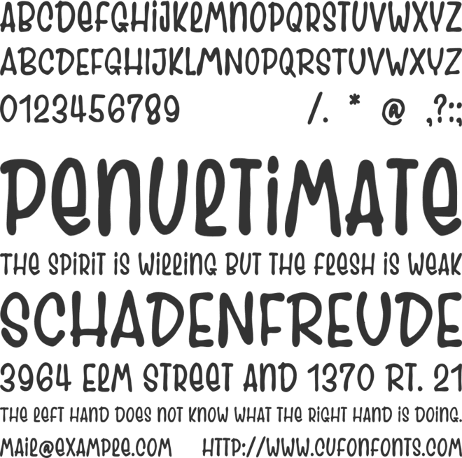Gramel Handwritten Display Font font preview