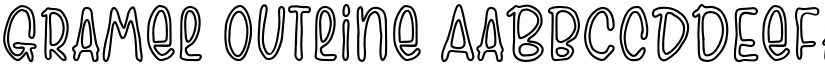 Gramel Outline font
