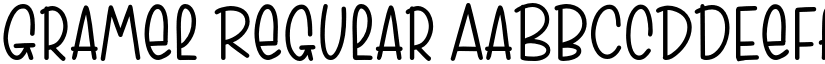 Gramel Regular font