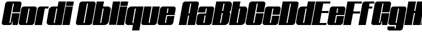 Gordi Sport Display Font font download