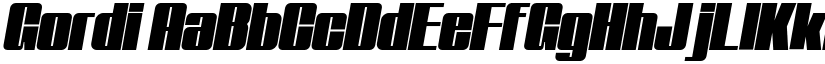 Gordi font