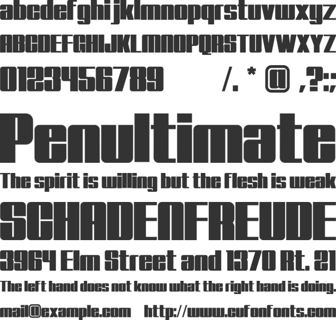 Gordi font preview