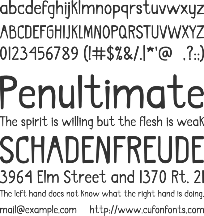 Jusbuah font preview