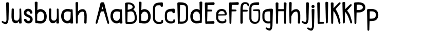Jusbuah font download