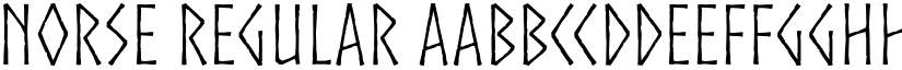 Norse Regular font