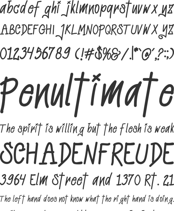 Hightgraff font preview