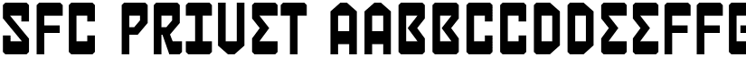 SFC Privet font download