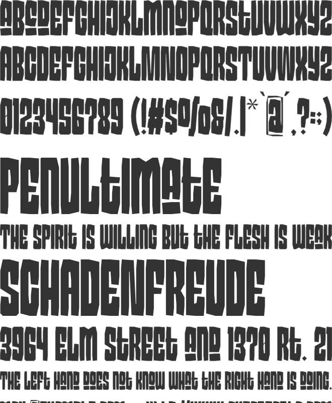 Classic tomato font preview