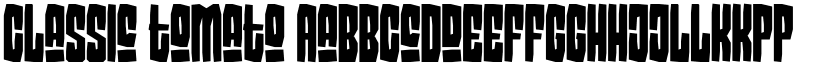 Classic tomato font download