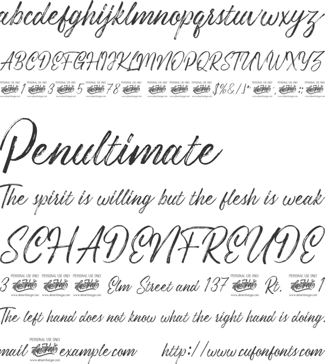 Costiera font preview